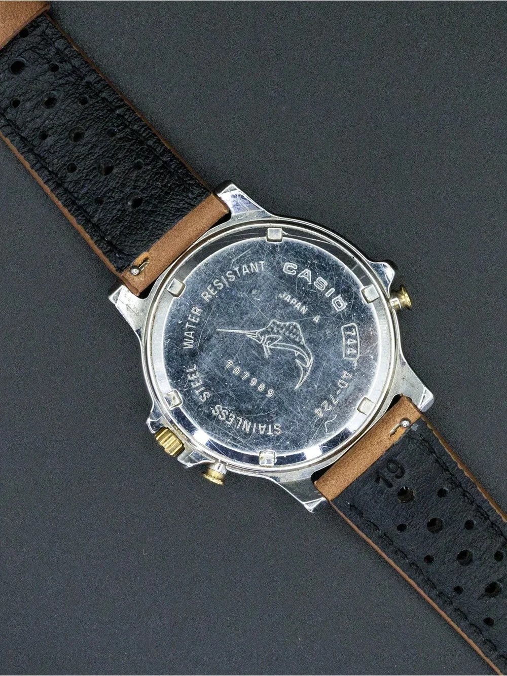 Casio Rare Marlin AD-724 Vintage Analog Digital JDM Import Watch